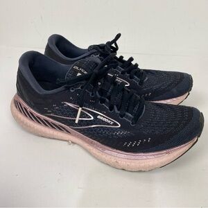 Brooks Glycerin GTS 19 navy purple pink athletic running shoes
